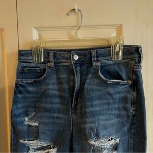 American Eagle Distressed Mom Jeans